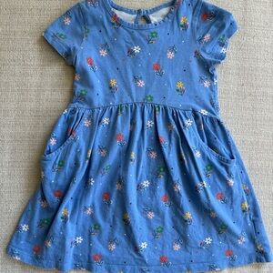 Floral Blue Baby GAP Dress (3 years)